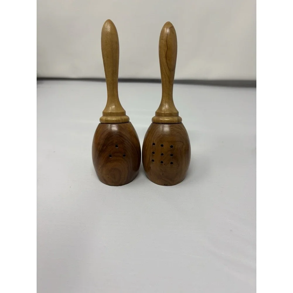 Oliv-Art Salt & Pepper Shakers‎ Maracas Made in Spain Mid Century Modern Vintage